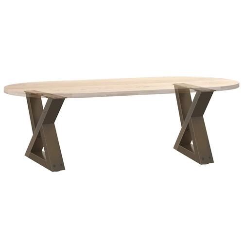 Sofabordben 2 stk Naturstål 40x(30-31,3) cm Stål