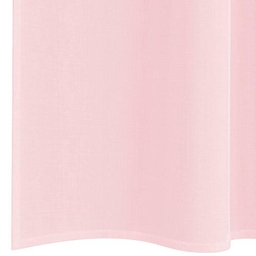 Voile-gardiner med løkker 2 stk. 140x245 cm lyserød