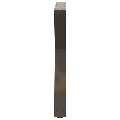 Spisebordsben 2 stk Naturstål 70x(72-73,3) cm Stål