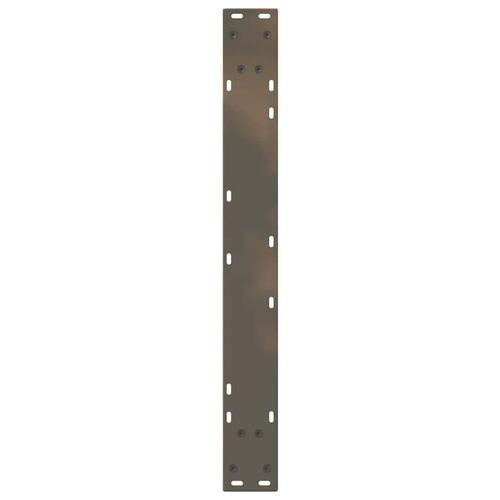 Spisebordsben 2 stk Naturstål 70x(72-73,3) cm Stål