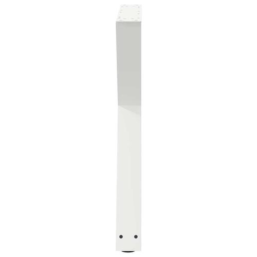 Spisebordsben 2 stk Hvid 70x(72-73,3) cm Stål