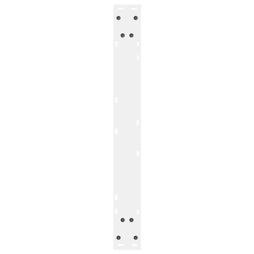 Spisebordsben 2 stk Hvid 70x(72-73,3) cm Stål