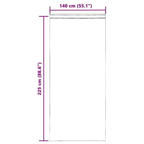 Voile-gardiner med løkker 2 stk. 140x225 cm lilla