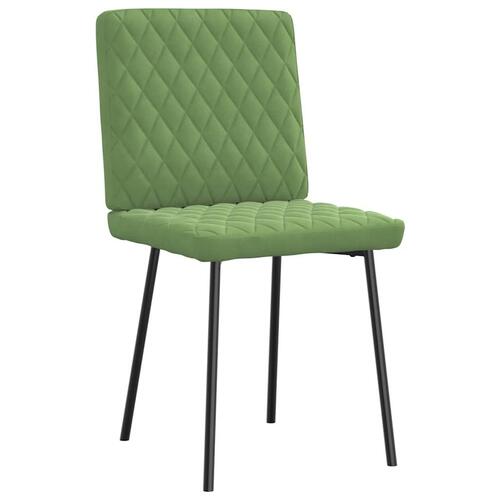 Spisebordsstole 4 stk. velour lysegrøn