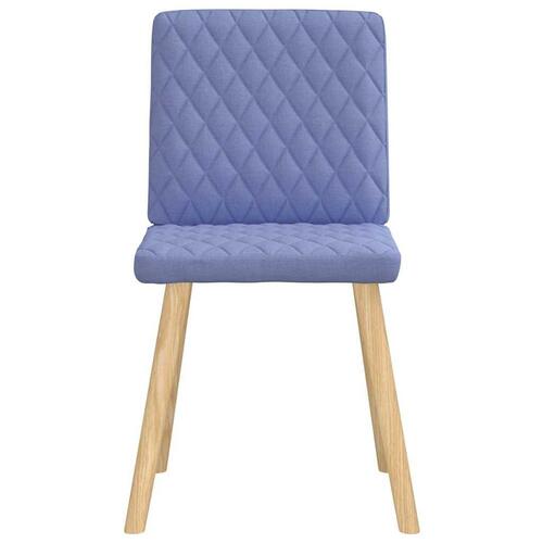 Spisebordsstole 4 stk. Jeans blåt stof