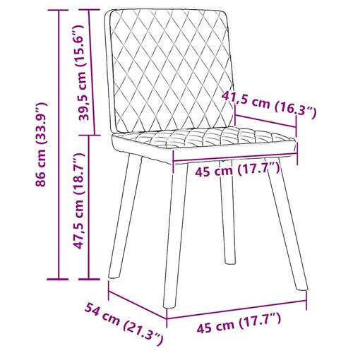 Spisebordsstole 6 stk. stof cremefarvet