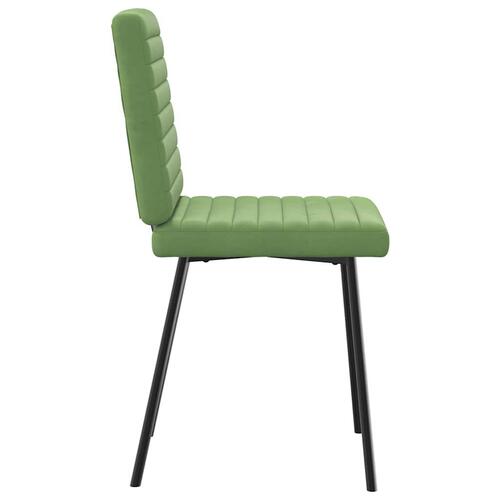 Spisebordsstole 4 stk. velour lysegrøn