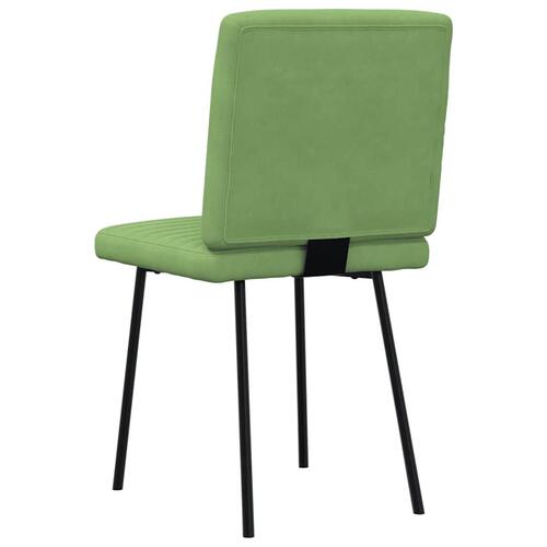 Spisebordsstole 4 stk. velour lysegrøn