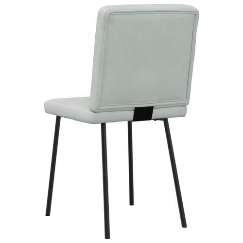 Spisebordsstole 4 stk. velour lysegrå