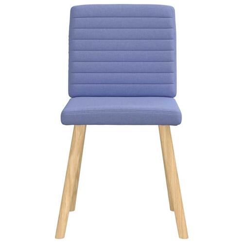 Spisebordsstole 4 stk. Jeans blåt stof