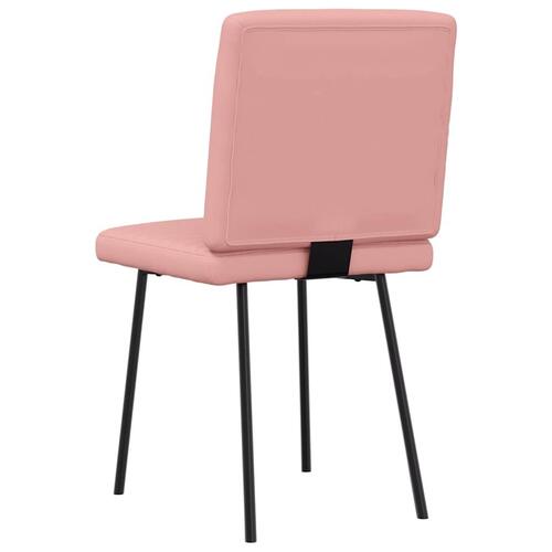 Spisebordsstole 4 stk Pink kunstlæder