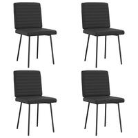 Spisebordsstole 4 stk. kunstlæder sort