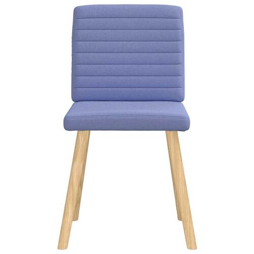 Spisebordsstole 6 stk. Jeans blåt stof
