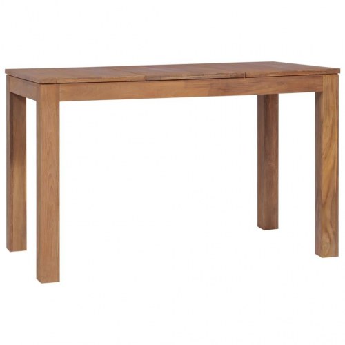 Spisebord 120x60x76 cm massivt teaktræ naturlig finish