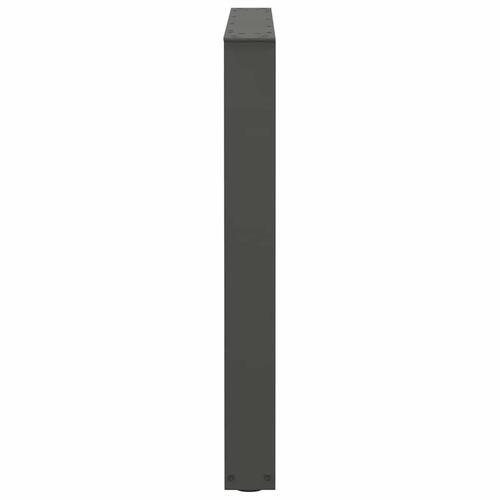Spisebordsben V-form 2 stk Antracit 90x(72-73,3) cm Stål