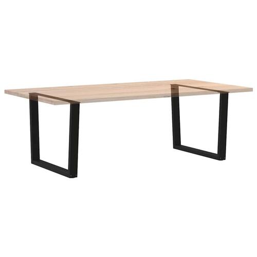 Spisebordsben V-form 2 stk Sort 100x(72-73,3) cm Stål
