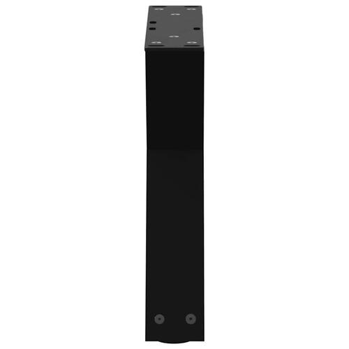Sofabordben 2 stk Sort 40x(30-31,3) cm Stål
