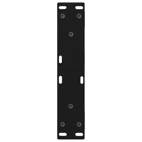 Sofabordben 2 stk Sort 40x(30-31,3) cm Stål