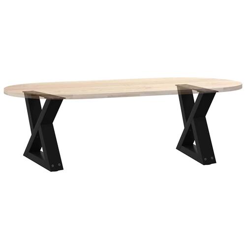 Sofabordben 2 stk Sort 40x(30-31,3) cm Stål