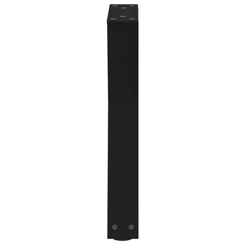 Sofabordben 2 stk Sort 28x(42-43,3) cm Stål