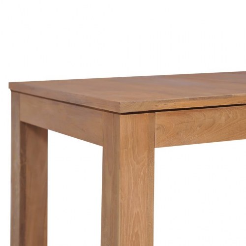 Spisebord 120x60x76 cm massivt teaktræ naturlig finish