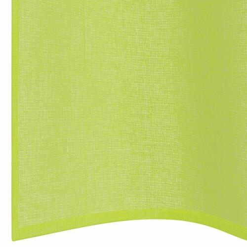 Voile-gardiner med øskner 2 stk. 140x300 cm æblegrøn