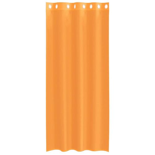Voile-gardiner med øskner 2 stk. 140x225 cm orange