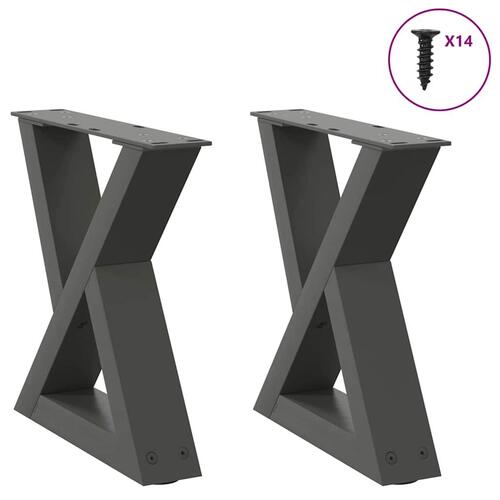 Sofabordben 2 stk Antracit 30x(30-31,3) cm Stål