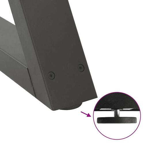 Sofabordben 2 stk Antracit 30x(30-31,3) cm Stål