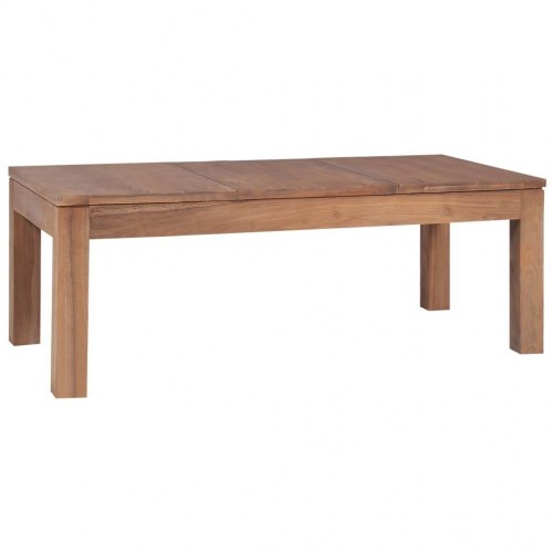 Sofabord i massivt teaktræ med naturlig finish 110 x 60 x 40 cm