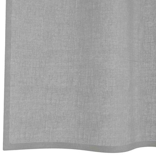 Voile-gardiner med øskner 2 stk. 140x245 cm lysegrå