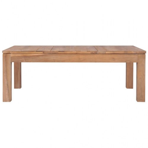 Sofabord i massivt teaktræ med naturlig finish 110 x 60 x 40 cm