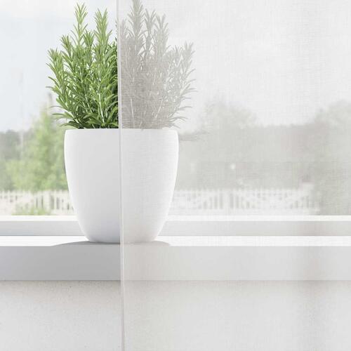 Voile-gardiner med øskner 2 stk. hvid