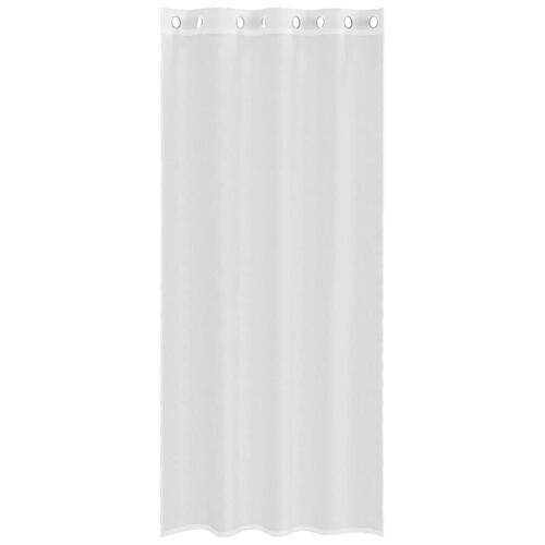 Voile-gardiner med øskner 2 stk. hvid