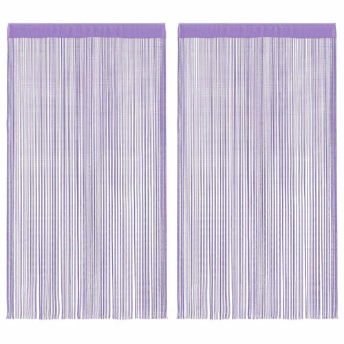 Trådgardiner 2 stk. 140x250 cm lilla