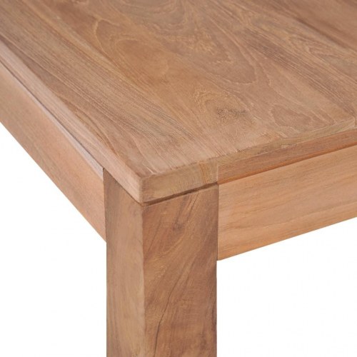Sofabord i massivt teaktræ med naturlig finish 110 x 60 x 40 cm