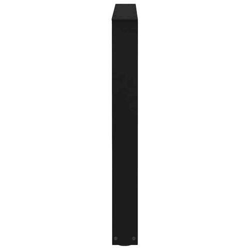 Spisebordsben V-form 2 stk Sort 80x(72-73,3) cm Stål