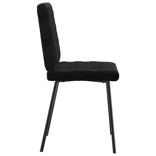 Spisebordsstole 4 stk. velour sort
