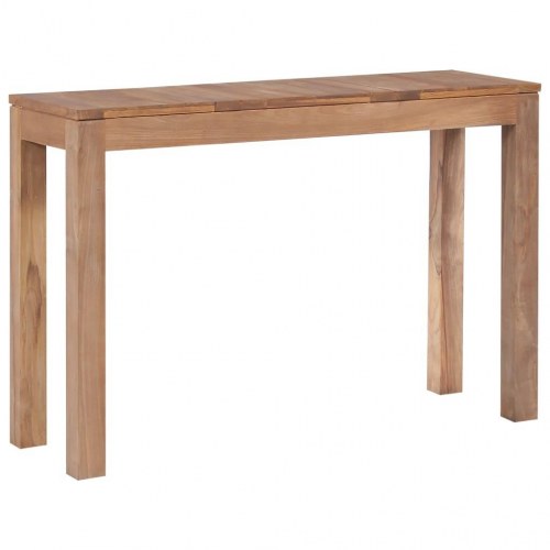Konsolbord i massivt teaktræ med en naturlig finish 110 x 35 x 76 cm
