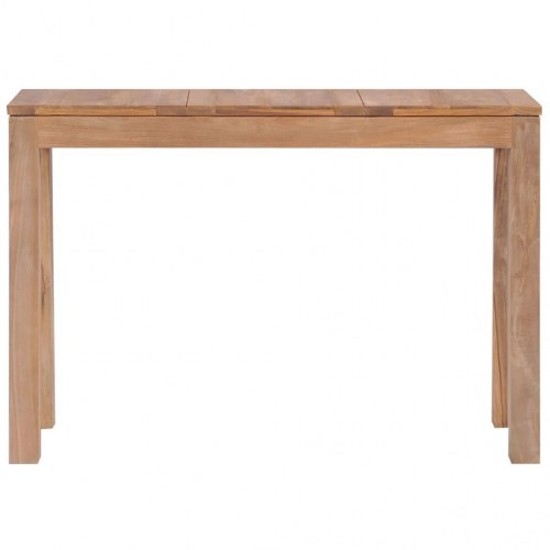 Konsolbord i massivt teaktræ med en naturlig finish 110 x 35 x 76 cm