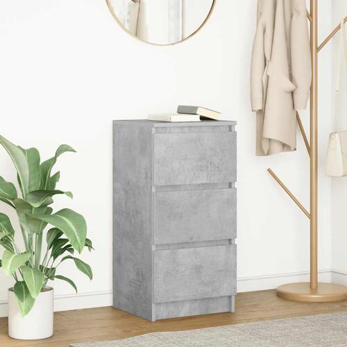 Skænk 37,5x35x76 cm konstrueret træ betongrå