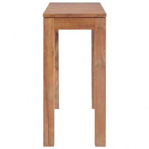 Konsolbord i massivt teaktræ med en naturlig finish 110 x 35 x 76 cm