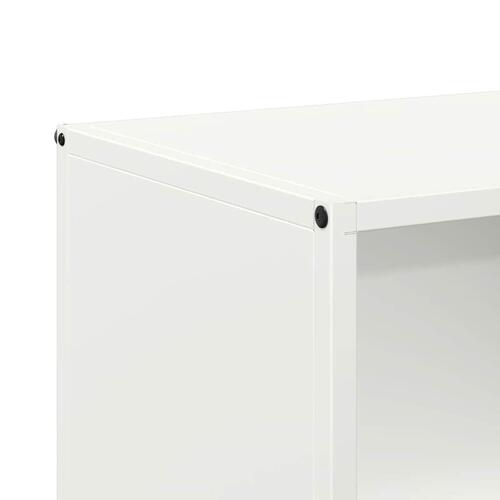 Brændestativ 40x30x75 cm koldvalset stål hvid