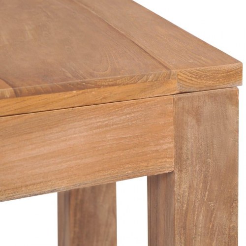 Konsolbord i massivt teaktræ med en naturlig finish 110 x 35 x 76 cm