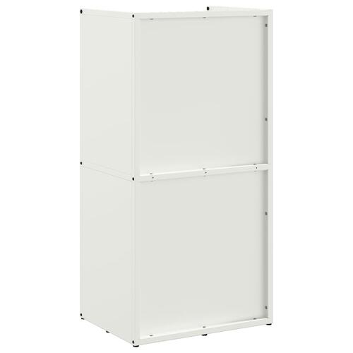 Brændestativ 40x30x80 cm koldvalset stål hvid