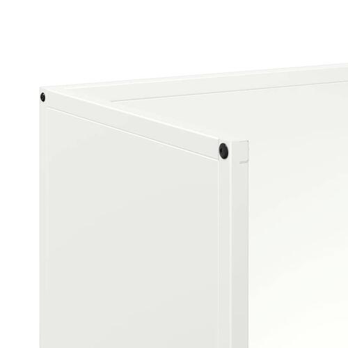 Brændestativ 40x30x80 cm koldvalset stål hvid