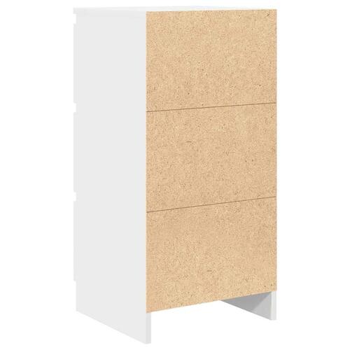 Skænk 37,5x35x76 cm konstrueret træ hvid