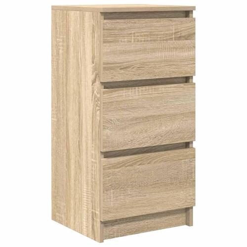 Skænk 37,5x35x76 cm konstrueret træ røget egetræsfarve