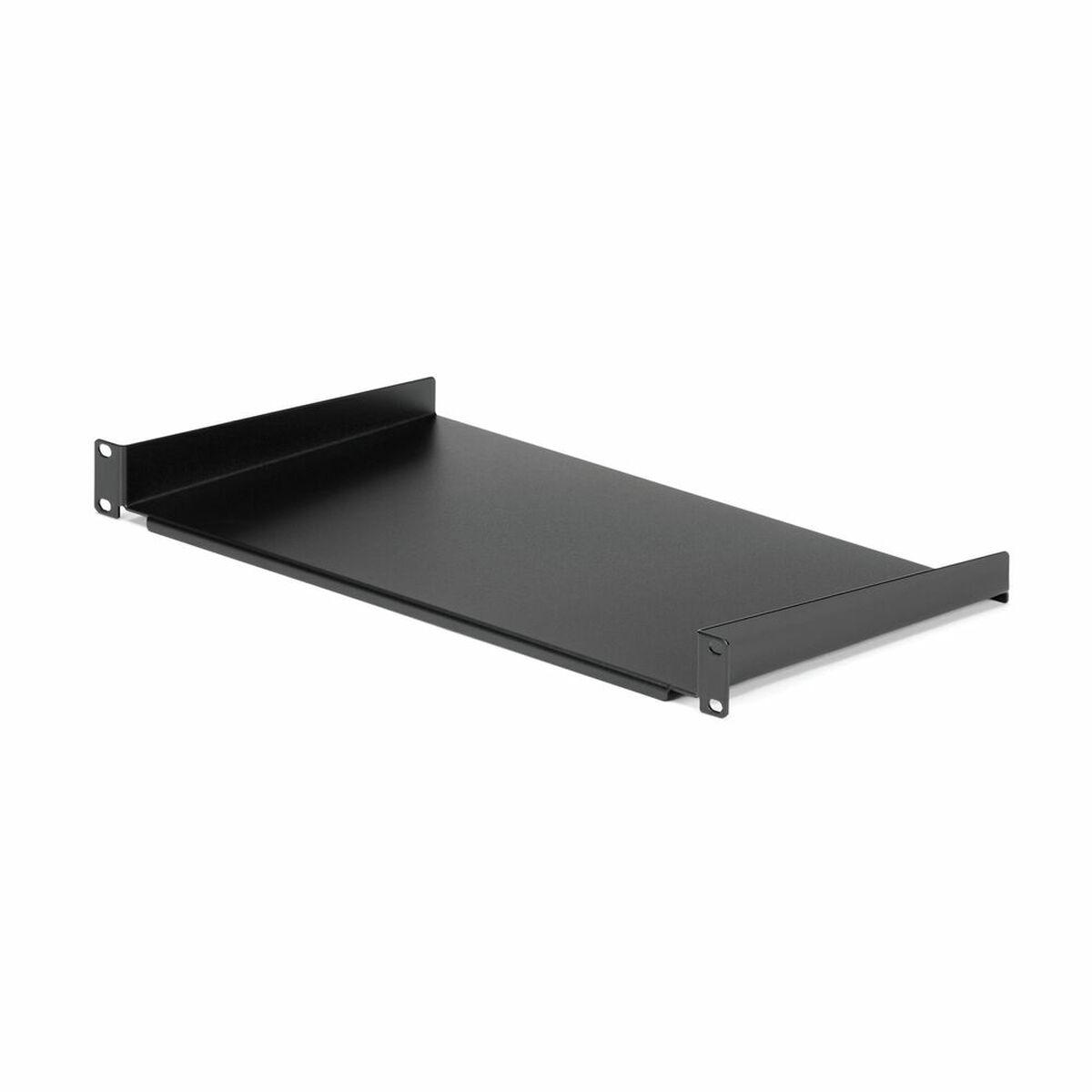 Startech fast rack-bakke 1U - CABSHELF1U10, 254 mm, sort