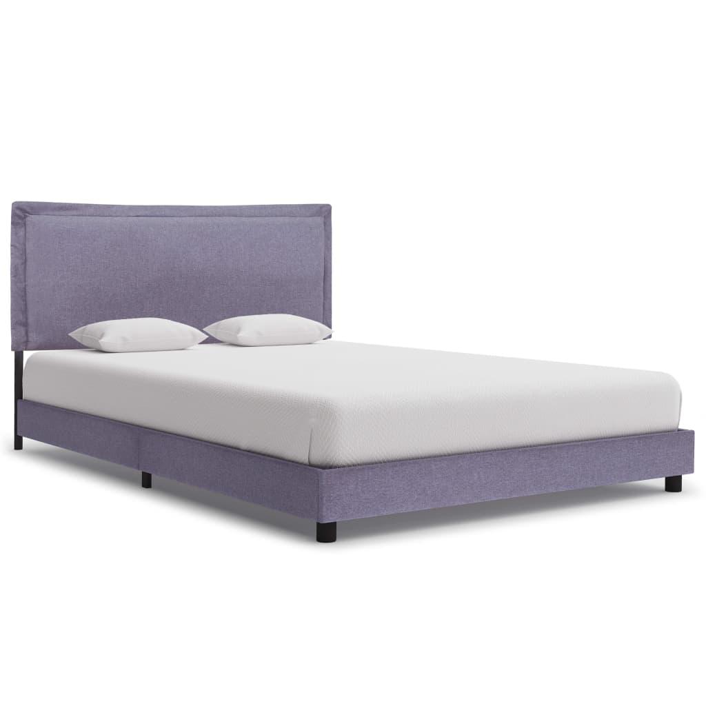 Sengeramme uden madras 135x190 cm stof lysegrå